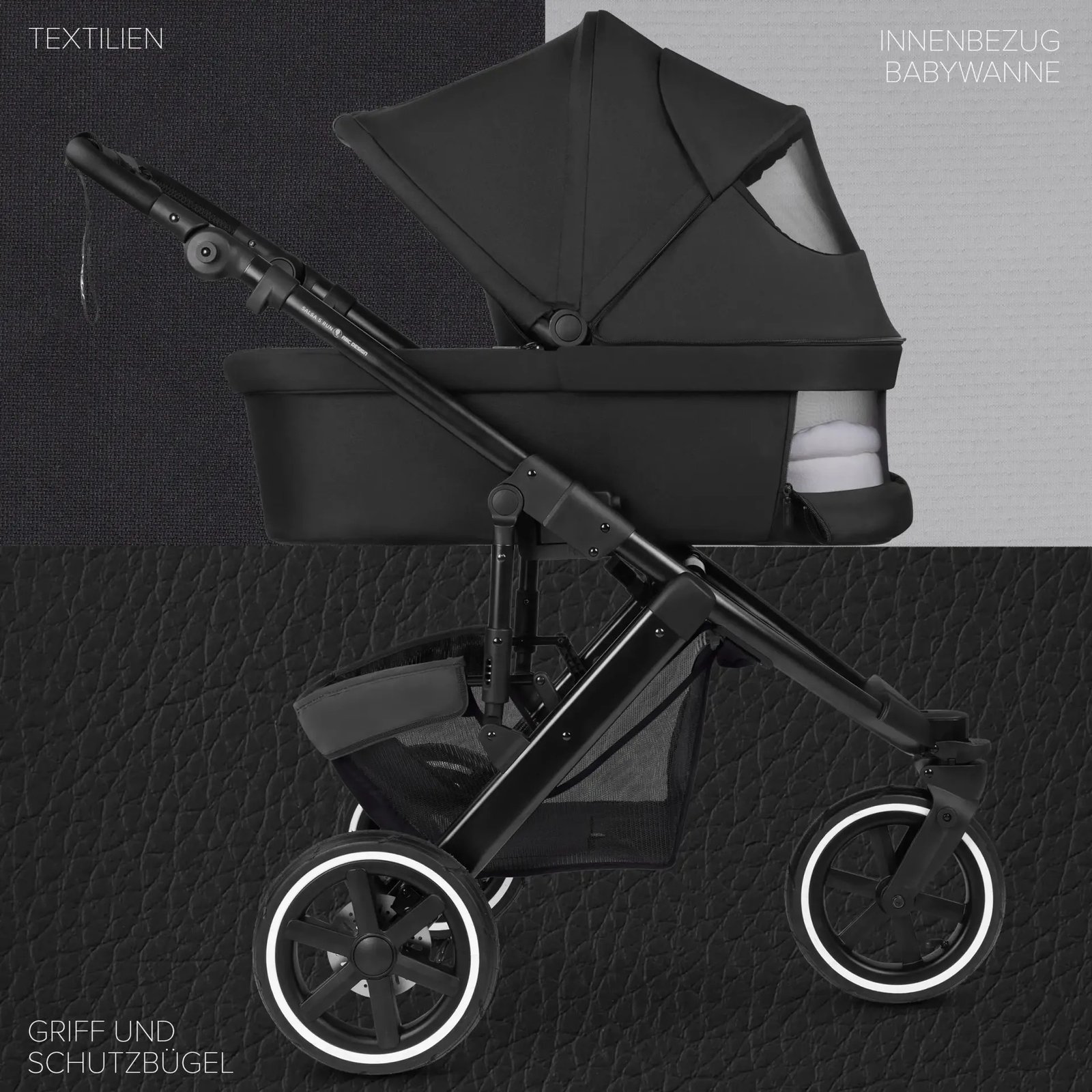 Poussette 2en1 Salsa 5 Run - Confortable et Légère, pour les Familles qui aiment le Sport – Image 26