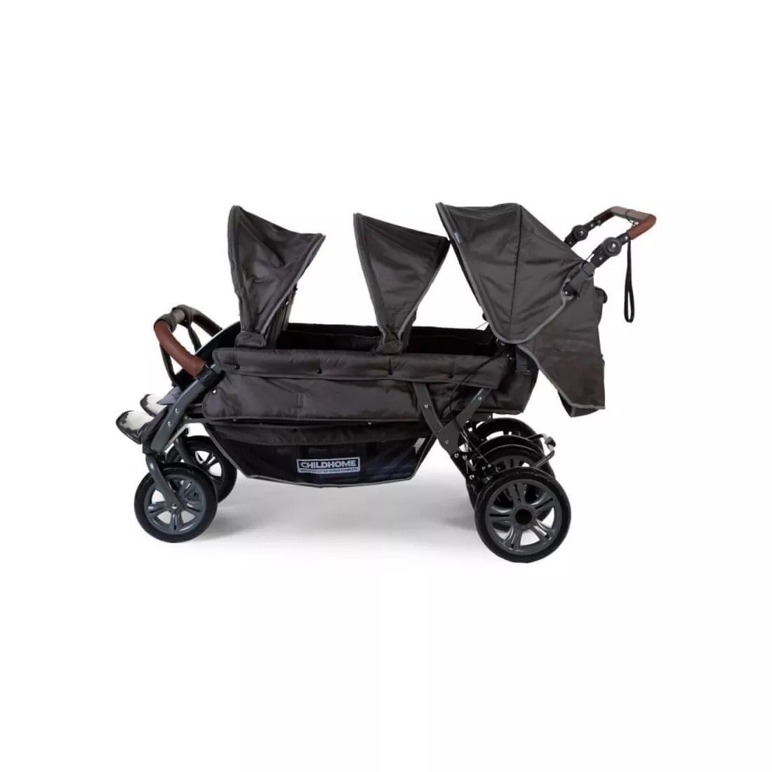 Sixseater Poussette 6 Places ( avec frein automatique ) Anthracite Childhome – Image 4