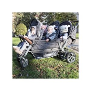 Sixseater Poussette 6 Places ( avec frein automatique ) Anthracite Childhome