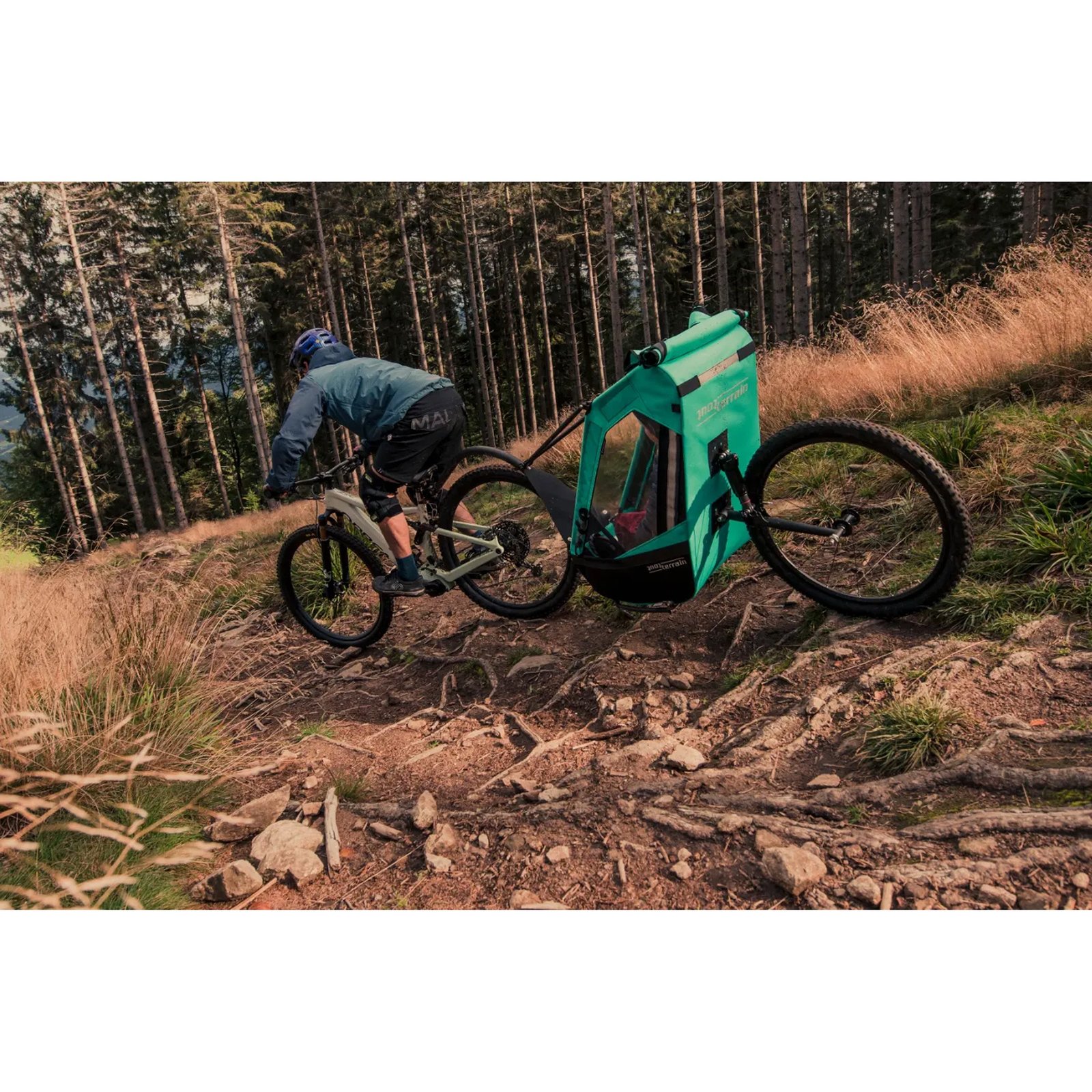 Remorque sport Singletrailer II enfant - Tout Terrain avec suspension réglable