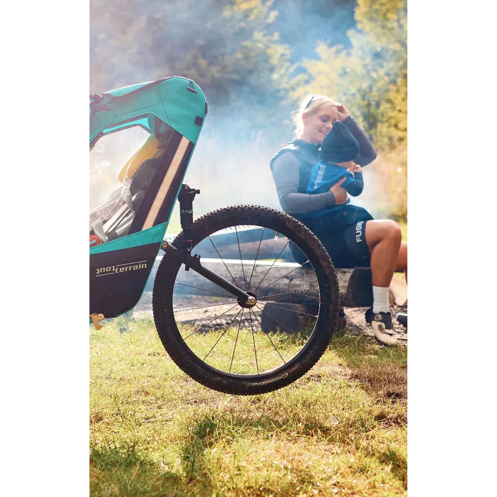 Remorque sport Singletrailer II enfant - Tout Terrain avec suspension réglable – Image 3
