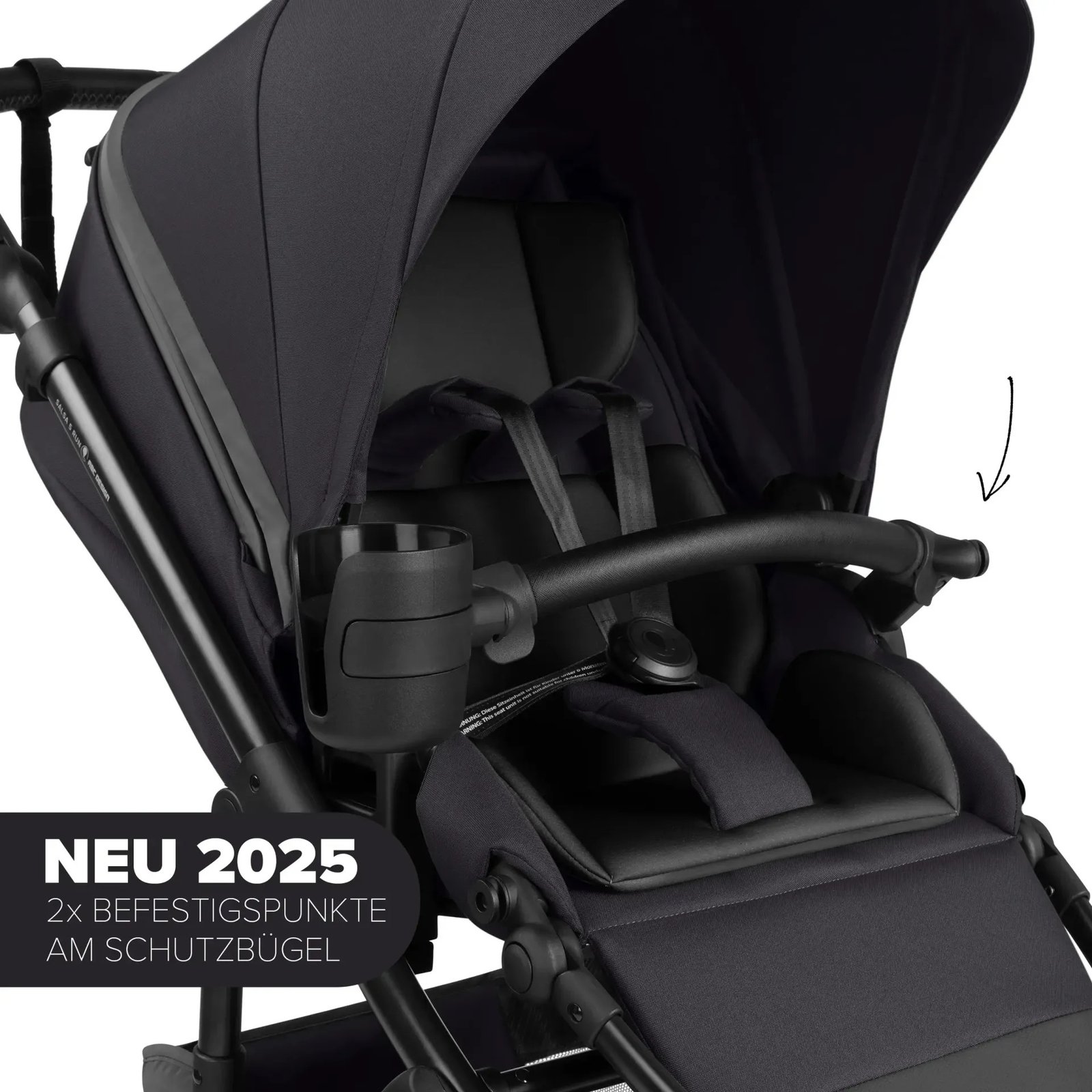 Poussette 2en1 Salsa 5 Run - Confortable et Légère, pour les Familles qui aiment le Sport – Image 8