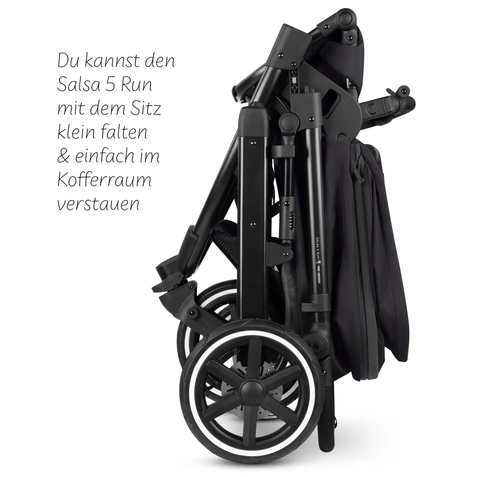 Poussette 2en1 Salsa 5 Run - Confortable et Légère, pour les Familles qui aiment le Sport – Image 5